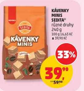 KÁVENKY MINIS SEDITA různé druhy, 240 g