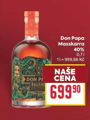 Don Papa Masskarra 40% 0,7l
