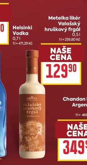 Metelka likér Valašský hruškový frgál 0,5l