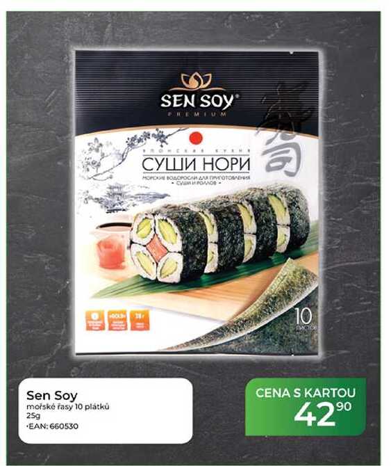 Sen Soy mořské řasy 10 plátků 25g