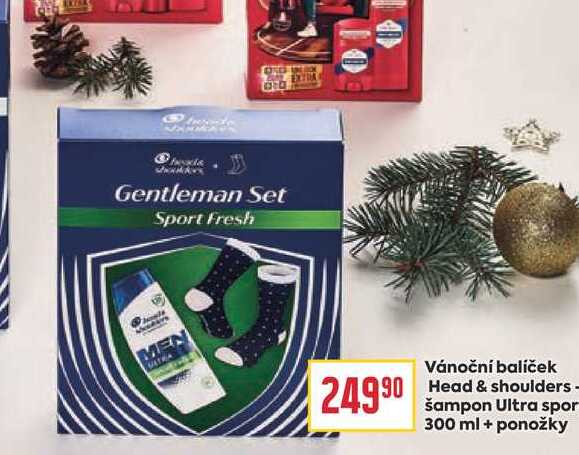 Vánoční balíček Head & shoulders Šampon Ultra spor 300 ml + ponožky