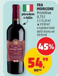FRA MORICONE Primitivo, 0,75 l