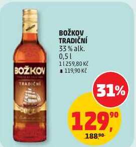 BOŽKOV TRADIČNÍ 33% alk., 0,5 l