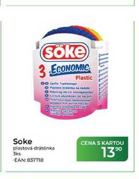 Soke plastová drátěnka 3ks
