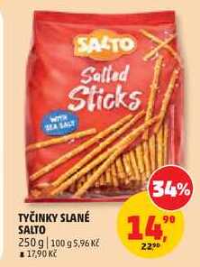 TYČINKY SLANÉ SALTO, 250 g