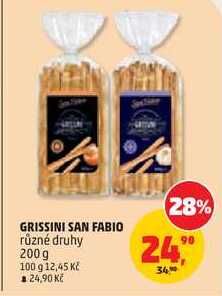GRISSINI SAN FABIO různé druhy, 200g 