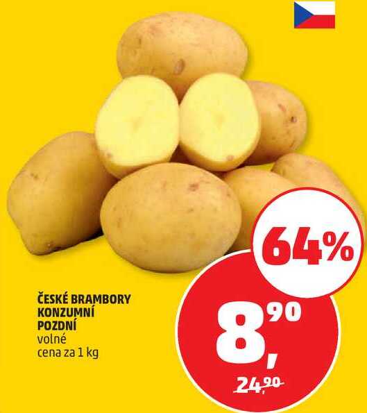 ČESKÉ BRAMBORY KONZUMNÍ POZDNÍ, 1 kg