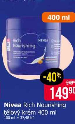 Nivea Rich Nourishing tělový krém 400 ml 