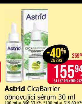 Astrid CicaBarrier obnovující sérum 30 ml 