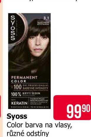 Syoss Color barva na vlasy, různé odstíny 