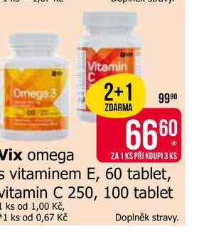 Vix omega s vitaminem E, 60 tablet
