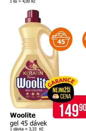Woolite gel 45 dávek