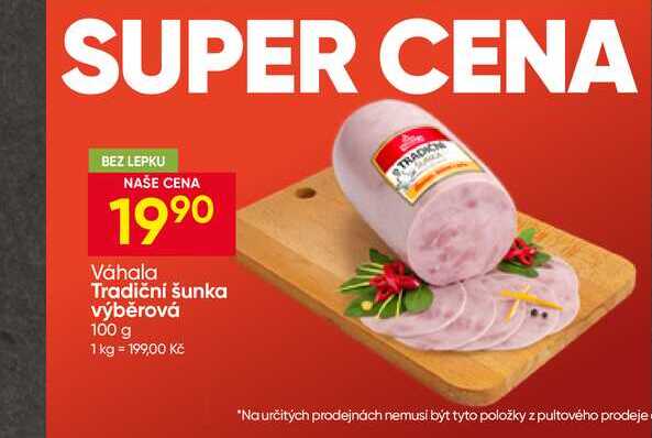 Tradiční šunka výběrová 100 g