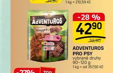 ADVENTUROS PRO PSY vybrané druhy 90-120 g 