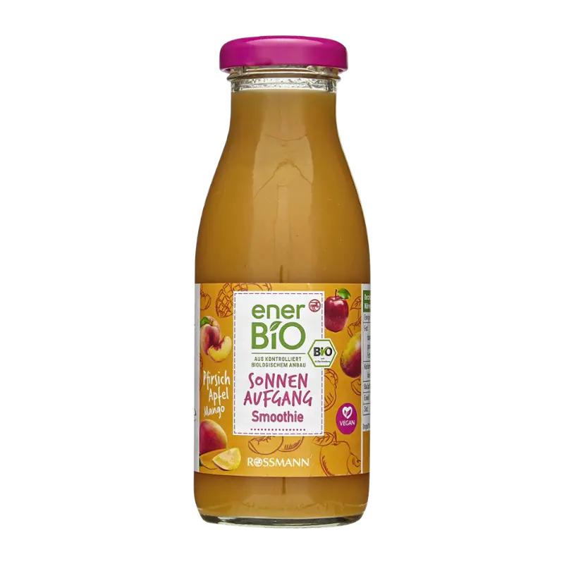 enerBiO Smoothie jablko, broskev a mango, 250 ml