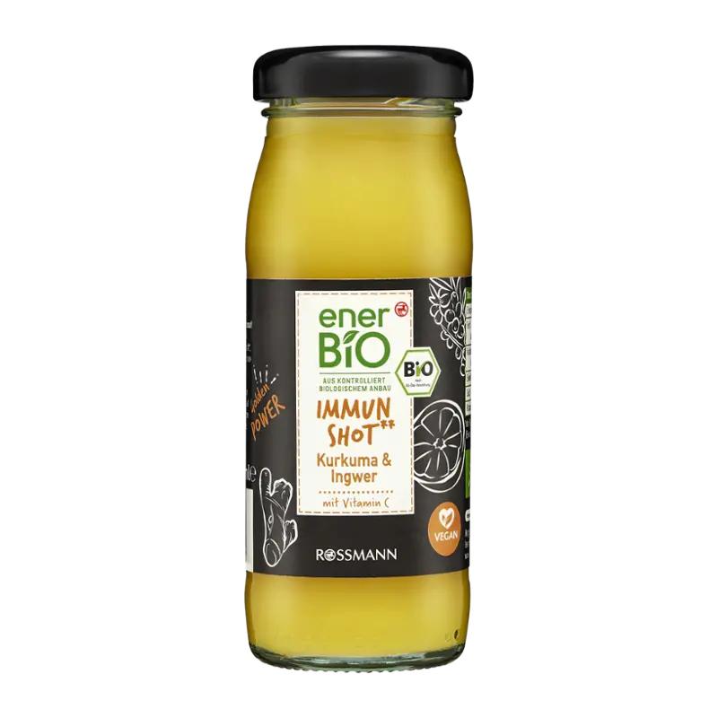 enerBiO BIO Shot Imunita s kurkumou a zázvorem, 95 ml
