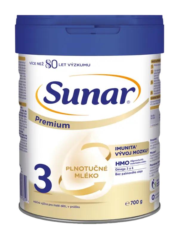 Sunar Batolecí mléko Premium 3, 12m+, 700 g