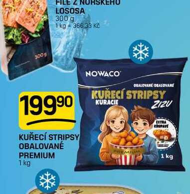 KUŘECÍ STRIPSY OBALOVANÉ PREMIUM 1 kg 