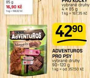 ADVENTUROS PRO PSY vybrané druhy 90-120 g 