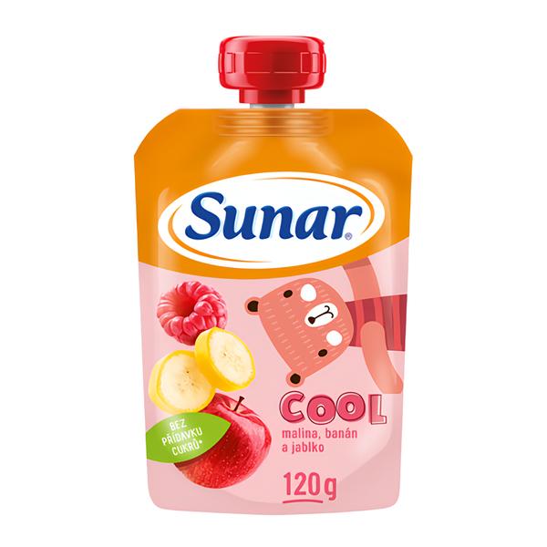 Sunar Cool ovocná kapsička malina, banán, jablko 12m+