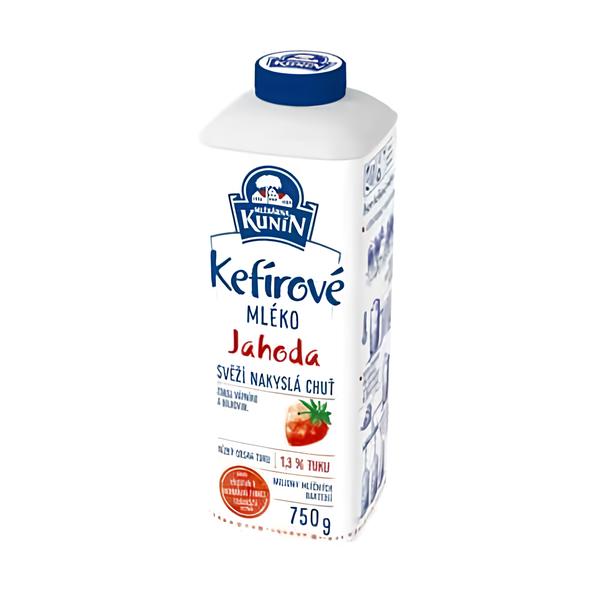 Mlékárna Kunín Kefírové mléko Jahoda