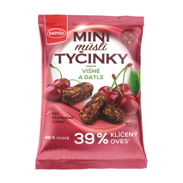 Semix Mini müsli tyčinky s višněmi bez lepku