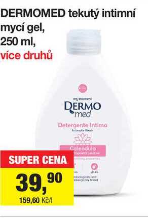 DERMOMED tekutý intimní mycí gel, 250 ml