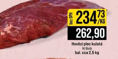 Hovězí plec kulatá kráva bal. cca 2,5 kg 1kg