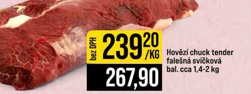 Hovězí chuck tender falešná svíčková bal. cca 1,4-2 kg 1kg