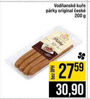 Vodňanské kuře párky original české 200 g 