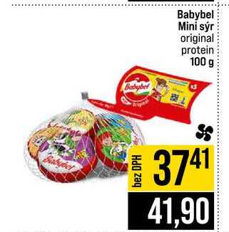 Babybel Mini sýr original protein 100 g