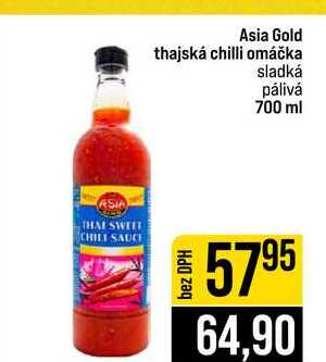 Asia Gold thajská chilli omáčka sladká pálivá 700 ml 