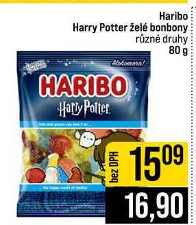 Haribo Harry Potter želé bonbony různé druhy 80 g 