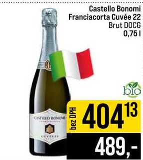 Castello Bonomi Franciacorta Cuvée 22 Brut DOCG 0,75l