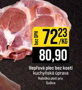 Vepřová plec bez kosti kuchyňská úprava 1kg