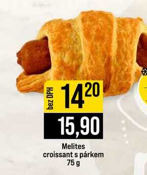 Melites croissant s párkem 75 g