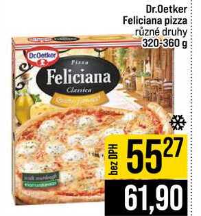 Dr.Oetker Feliciana pizza různé druhy 320-360 g