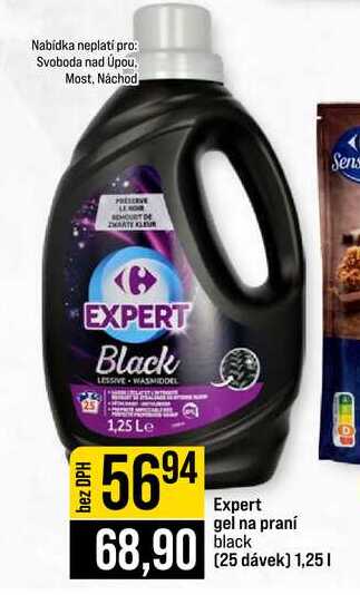 Expert gel na praní black (25 dávek) 1,25l