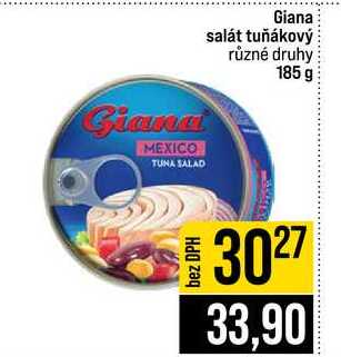 Giana salát tuňákový různé druhy 185 g