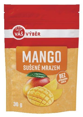 VÁŠ VÝBĚR Mango sušené mrazem, Banán sušený mrazem, 30 g