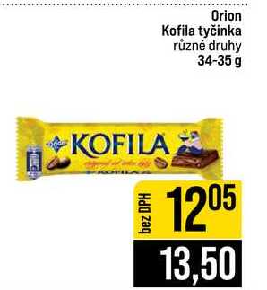 Orion Kofila tyčinka různé druhy 34-35 g