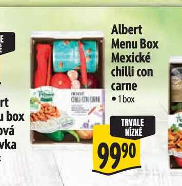 Albert Menu Box Mexické chilli con carne 1box