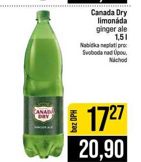 Canada Dry limonáda ginger ale 1,5l
