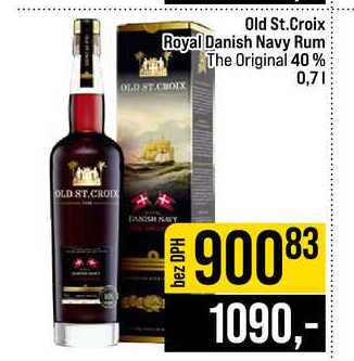 Old St.Croix Royal Danish Navy Rum The Original 40% 0,7l