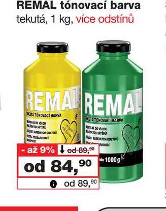 REMAL tónovací barva tekutá, 1 kg