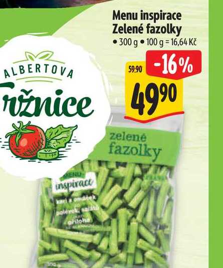 Menu inspirace Zelené fazolky 300 g