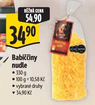 Babiččiny nudle 330 g