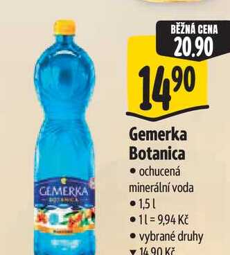 Gemerka Botanica ochucená minerální voda 1,51