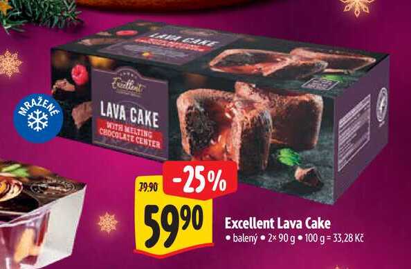 Excellent Lava Cake balený 2x 90 g