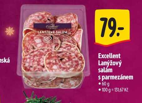Excellent Lanýžový salám s parmezánem 60g